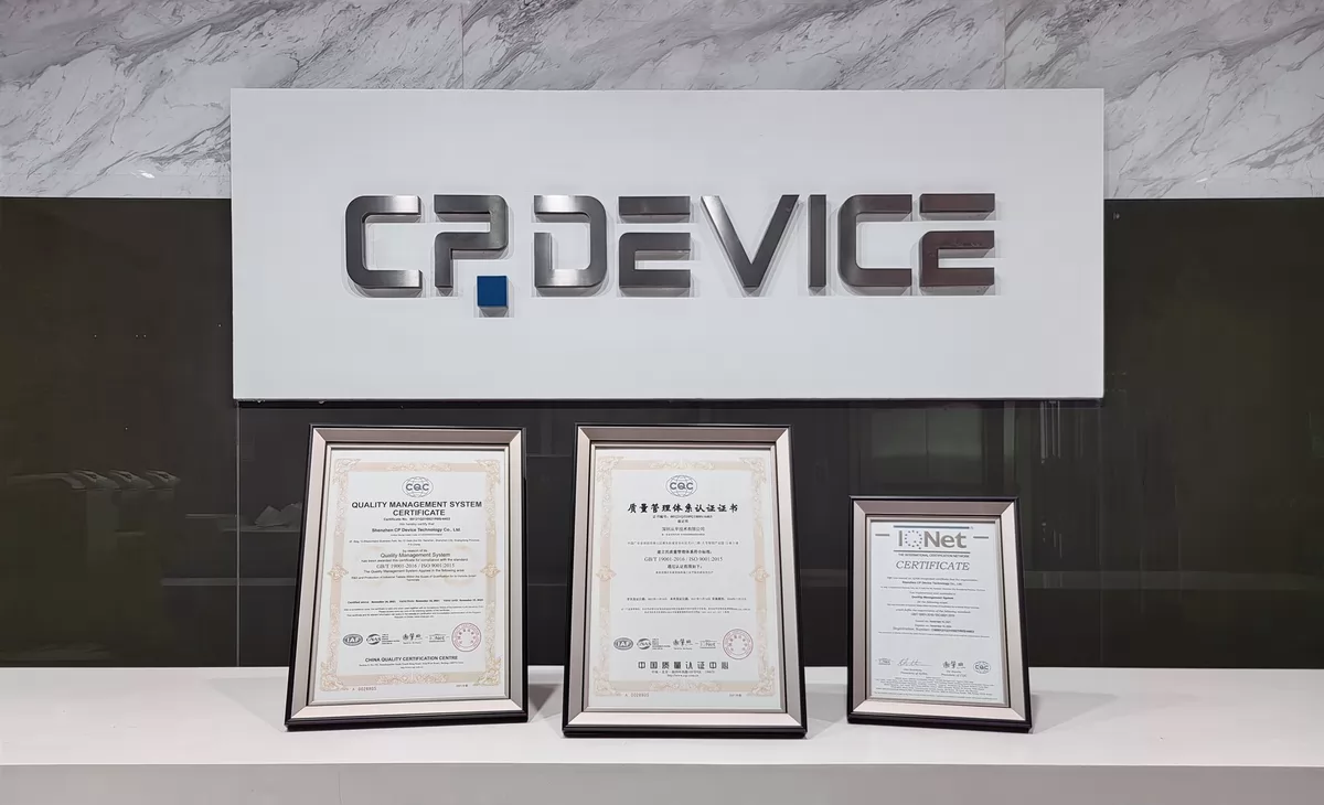 Figure 4: CP’s Quality Management System Certificates