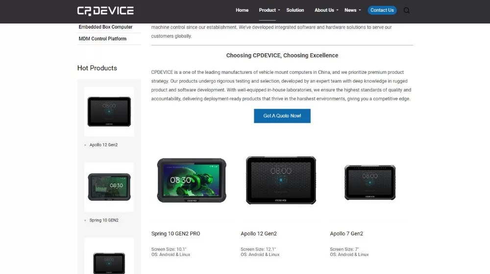 military rugged tablet manufacturer